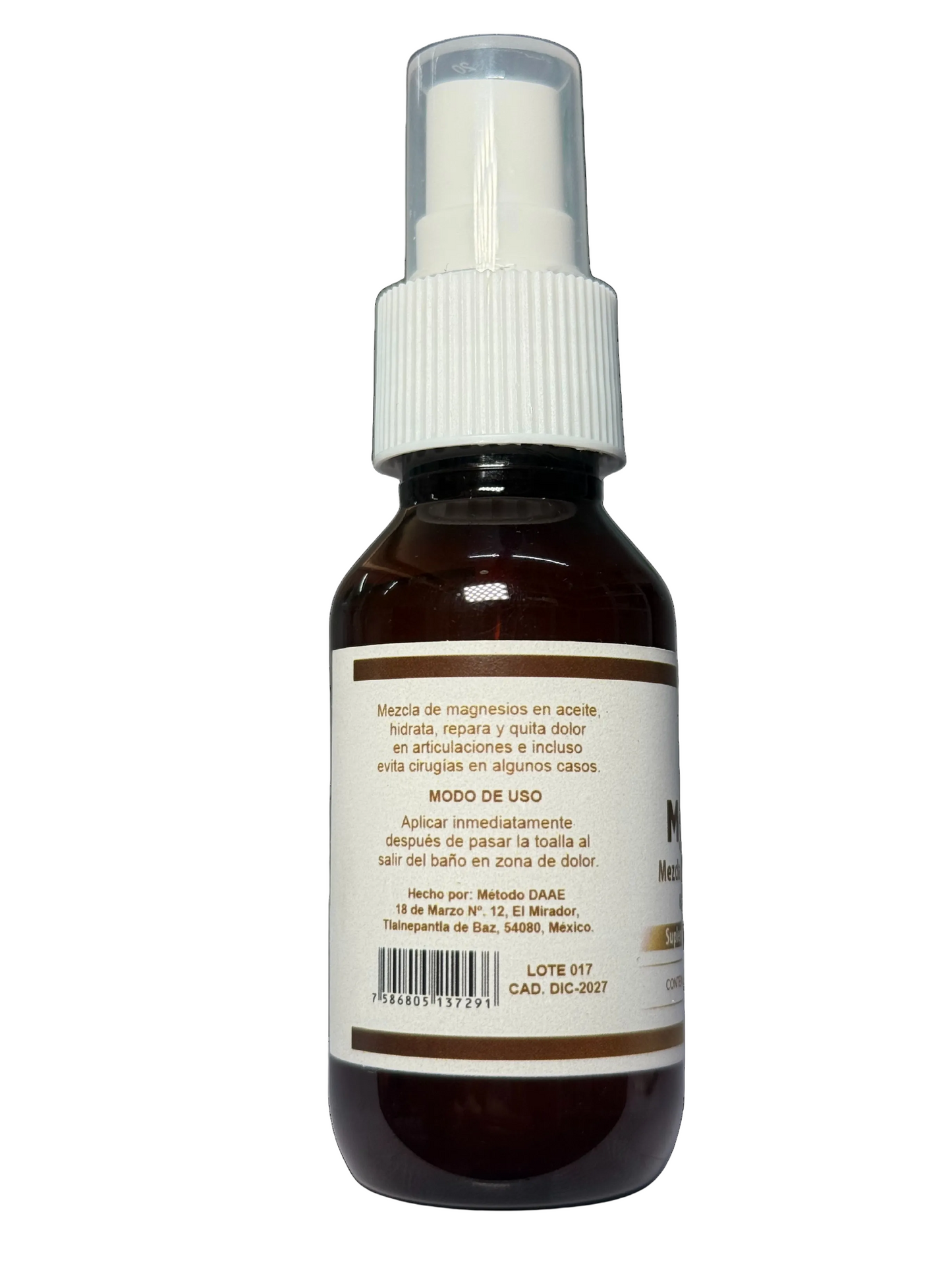 Mg-Oil |70ml| Mezcla De Magnesios En Aceites | DAAE